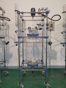 เครื่องปฏิกรณ์แก้วที่มีมอเตอร์แรงบิดสูงสำหรับการผสมสารละลายที่มีความหนืดสูง - Product Image 6