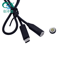 Conector de Lámpara LED CZX Personalizado de 8 mm, 5P, 5 V, 2 A, 360 Grados, Succión Ciega, Mini Conector Magnético Circular de Latón Chapado en Oro