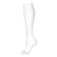Chaussettes de compression à bout ouvert en nylon gradué pour infirmières, course à pied, voyage, vol, grossesse, athlétisme, 15-20 mmHg, hauteur genou
