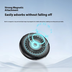 Mini Grabadora <span class=keywords><strong>de</strong></span> Voz Digital Redonda Negra con Detección <span class=keywords><strong>de</strong></span> <span class=keywords><strong>Sonido</strong></span> y Micrófono Incorporado - Product Image 6