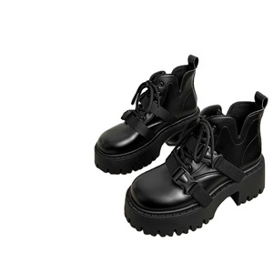 Nouvelles bottes mocassins d'été pour femmes, style britannique, à fermeture éclair, hauteur genou, confortables et tendance, pour moto - Product Image 1