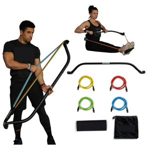 Sistema de Bandas de Resistencia y Barra para Gimnasio en Casa Portátil OEM, Kit de Ejercicio para Levantamiento de Pesas, Tiro y Entrenamiento de Cuerpo Completo - Product Image 1
