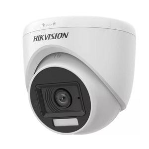 Caméra dôme analogique Hikvision, objectif 2,8 mm, vision nocturne couleur, audio, DS-CE70DF0T-LPFS - Product Image 1