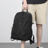 Sac à dos de voyage gris 20L pour homme, durable, imprimé, avec compartiment rembourré pour ordinateur portable, fermeture éclair étanche, pour adultes et adolescents - Vente en gros