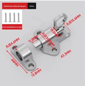 Wellone SP-AT002 bền nhôm hiện đại tự động mùa xuân chốt khóa an toàn cho khách sạn phòng cửa Windows Door Bolt cửa sổ - Product Image 6