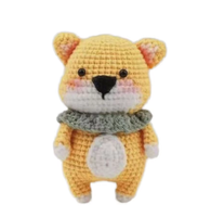 Jouets marins faits main, mini-animaux marins mignons tricotés et au crochet, poupée requin au crochet, design anime, porte-clés léger et portable