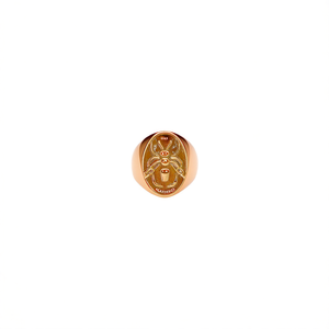 แหวนแฟชั่นชุบทอง 316L สแตนเลสสตีล ดีไซน์แมลงปีกแข็ง แหวนผู้ชาย - Product Image 2