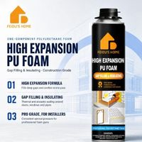 Mousse isolante en spray à haute expansion pour l'étanchéité des cadres de fenêtres et de portes, utilisation en construction