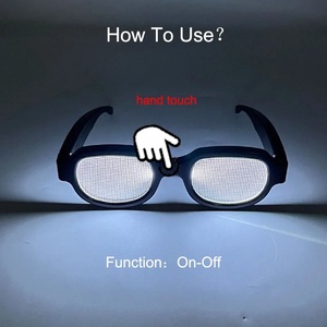 Gafas LED de Anime Japonés <span class=keywords><strong>Conan</strong></span>, Gafas Luminosas con Luz Táctil, Accesorios de Cosplay, Artículos Luminosos para Fiestas de <span class=keywords><strong>Halloween</strong></span> y Festivales - Product Image 3