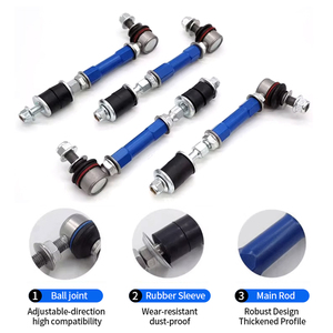 PRADO LC120LC150 FJ Barra de equilibrio ajustable Enganche de <span class=keywords><strong>remolque</strong></span> Accesorios de coche todoterreno Rótula de <span class=keywords><strong>bola</strong></span> Varilla de tracción Extremos de barra de amarre Brocheta de ciruela - Product Image 5