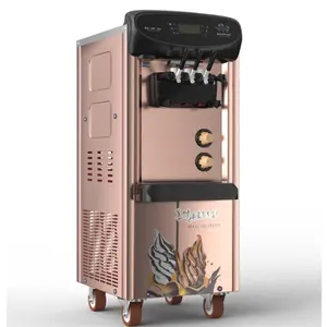 Máquina de fazer sorvete elétrica comercial 28l, máquina de fabricação de sorvetes de design personalizado macia para venda
