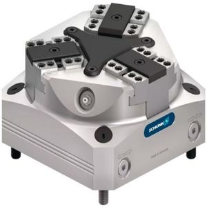 Mandrin pneumatique Schunk KRP3 à trois griffes, double action, fabriqué en Allemagne - Product Image 1