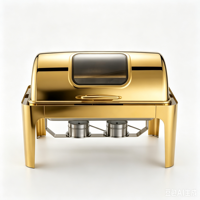 Alkoholbetriebener 9L Restaurant-Buffet-Speisenwärmer für Catering Chafing Dish Wärmebehälter Gastronomie-Küchengerät