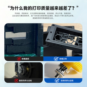 Conjunto de engranajes de extrusora KINGROON P2S de acero endurecido de 29 mm para accesorios de impresora 3D Tuozhu Bambulab - Product Image 5