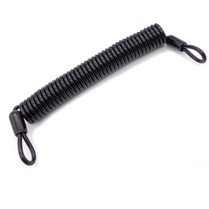 Herramienta de bobina de seguridad Cuerda colgante, <span class=keywords><strong>Cable</strong></span> DE SEGURIDAD recubierto de <span class=keywords><strong>acero</strong></span> <span class=keywords><strong>trenzado</strong></span> Bloqueo de equipaje, Conjunto de cuerda de alambre de revestimiento de plástico Doble bucle - Product Image 5