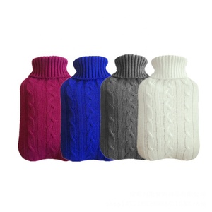 Sac à eau chaude en PVC, chauffe-main, bouteille d'eau chaude en caoutchouc de 2L avec couvercle tricoté - Product Image 1