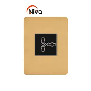 INNV2 Stainless steel home sockets hotel series metal panel toggle wall light switch vintage socket for India