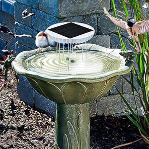 Mini agitador de agua para baño de pájaros con energía solar para decoración de jardín y patio, mantiene el agua fresca y el meneo de agua solar en movimiento - Product Image 3
