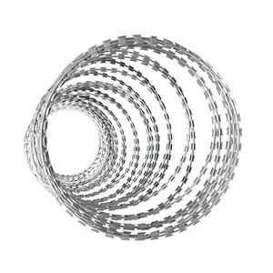 Services de traitement de la découpe et de la pliage de fil barbelé en fer galvanisé à chaud en gros d'usine 2024, simple ou double torsion, fil plat - Product Image 3