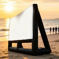 Structure gonflable publicitaire en A de 3 à 5 mètres avec double support pour la planification d'événements, le marketing, les expositions et les festivals