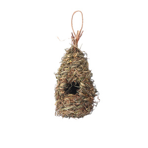 Nid d'oiseau tissé en herbe, taille moyenne, décoration de jardin faite à la main pour les oiseaux, origine Fujian - Product Image 5