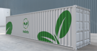 Conteneur hydroponique vertical automatisé cultivant la ferme futée de conteneur de l'unité 40ft