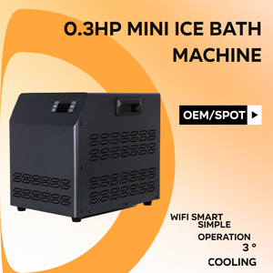 안정적인 미니 냉각기 1/3마력 내장 필터 및 펌프 수냉식 스테인리스 스틸 220V/110V 아이스 배스용 - Product Image 3