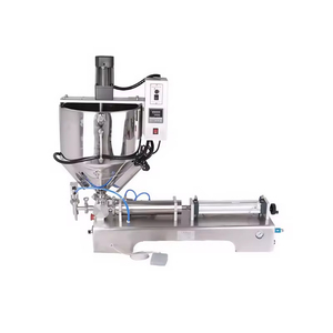 Máquina de llenado horizontal semiautomática para champú, cosméticos, cremas, miel y productos en envases pequeños con pistón mezclador - Product Image 5