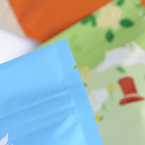 Sac d'emballage alimentaire en plastique personnalisé, sac à fond plat, sacs à collation en PE thermoscellés, pochette debout pour bonbons étanche à l'humidité - Product Image 4