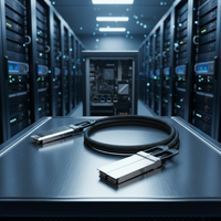 Cable DAC Vicenray MCA7J60-N001 800G con disipador de calor de montaje OSFP a 2 x 400G OSFP NDR InfiniBand, cable de ramificación activo