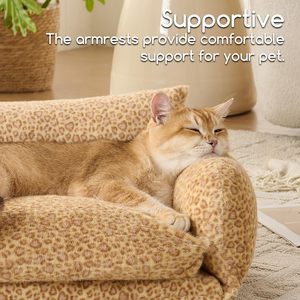 Cat <strong>Bed</strong>, Cat <strong>Beds</strong> for Indoor Cats Washable, Orthopedic Soft Fluffy Round Calming Pet <strong>Bed</strong> for Small to Large Kitty Kittens &amp; <strong>Dogs</strong> - Product Image 4