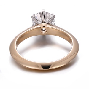 Bague en or massif 18K 14K 10K avec diamant de laboratoire de 1,05 carat, bijoux fins faits à la main, bagues de fiançailles, bagues de mariage, cadeau d'anniversaire - Product Image 2