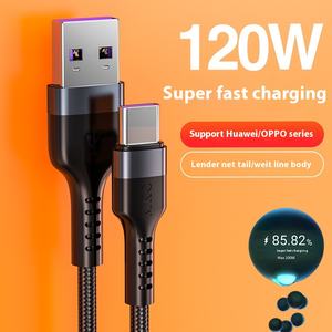 5A Cable USB de datos de carga súper rápida TPE con camisa tipo C para Huawei para Xiaomi para teléfonos móviles Apple compatible con Android <span class=keywords><strong>Earph</strong></span> - Product Image 3