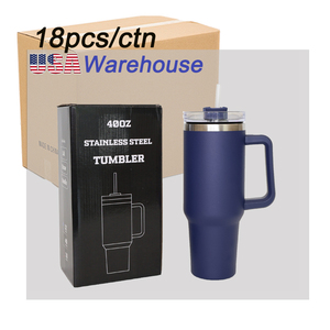 Taza de viaje LED de acero inoxidable con purpurina y asa, 1200ml, 40oz, 2.0, para sublimación, en stock en EE. UU., ¡gran oferta! - Product Image 2
