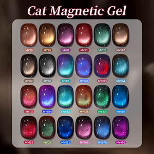 BORN PRETTY Nouveau Vernis Gel Magnétique Effet Œil de Chat Sans HEMA ni TPO, 24 Couleurs Automne Hiver, Soak Off UV, pour Salon de Manucure - Product Image 2