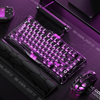 Nouveau clavier de jeu acoustique à commutation personnalisée Blackcore, à commutation à chaud, avec mousse acoustique, transparent noir, filaire, Mercury V75 Lite 2025