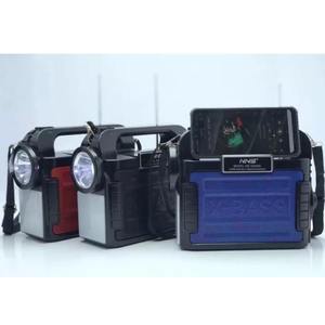 NS-S209SL Nss Nns-Radio Portatile con 3 Lampade LED, Pannello Solare e Sistema Domestico, Kit USB con Batteria e Radio FM - Product Image 4