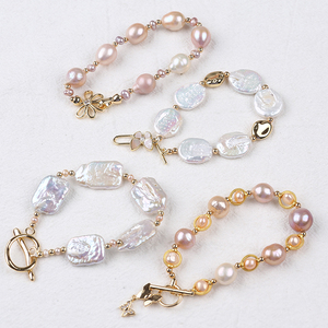 थोक फैशन प्राकृतिक रंग मीठे पानी पर्ल कंगन महिलाओं के लिए - Product Image 1