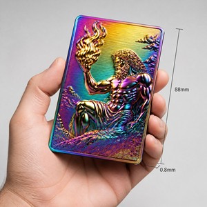 Kartu Koleksi Logam Prometheus Relief 3D Kustom Mewah 0.8mm Tembaga, Kartu Hadiah Bisnis untuk Koleksi - Product Image 6