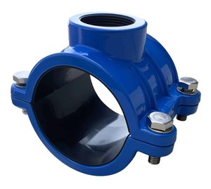 Selle de raccordement en fonte ductile FH Factory DN50 GGG50 avec filetage femelle PN16 pour tuyaux d'eau potable en <span class=keywords><strong>PVC</strong></span> et PEHD - Product Image 1