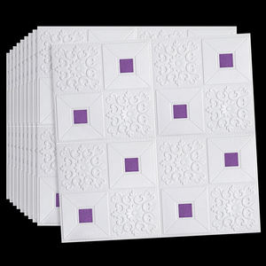 Autocollant mural de brique 3D Xpe de panneau <span class=keywords><strong>multicolore</strong></span> de mousse de bricolage d'usine - Product Image 4