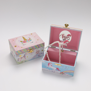 Custom Musical Jewelry <b>Box</b> with <b>Mirror</b> Single Layer Design for Luxury Ring Earring Necklace Gift Packaging and jewelry storage - Product Image 4