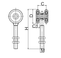 Rouleau de porte coulissante à 4 roues en acier inoxydable de haute qualité, résistant à la rouille, robuste et silencieux, à prix compétitif RF
