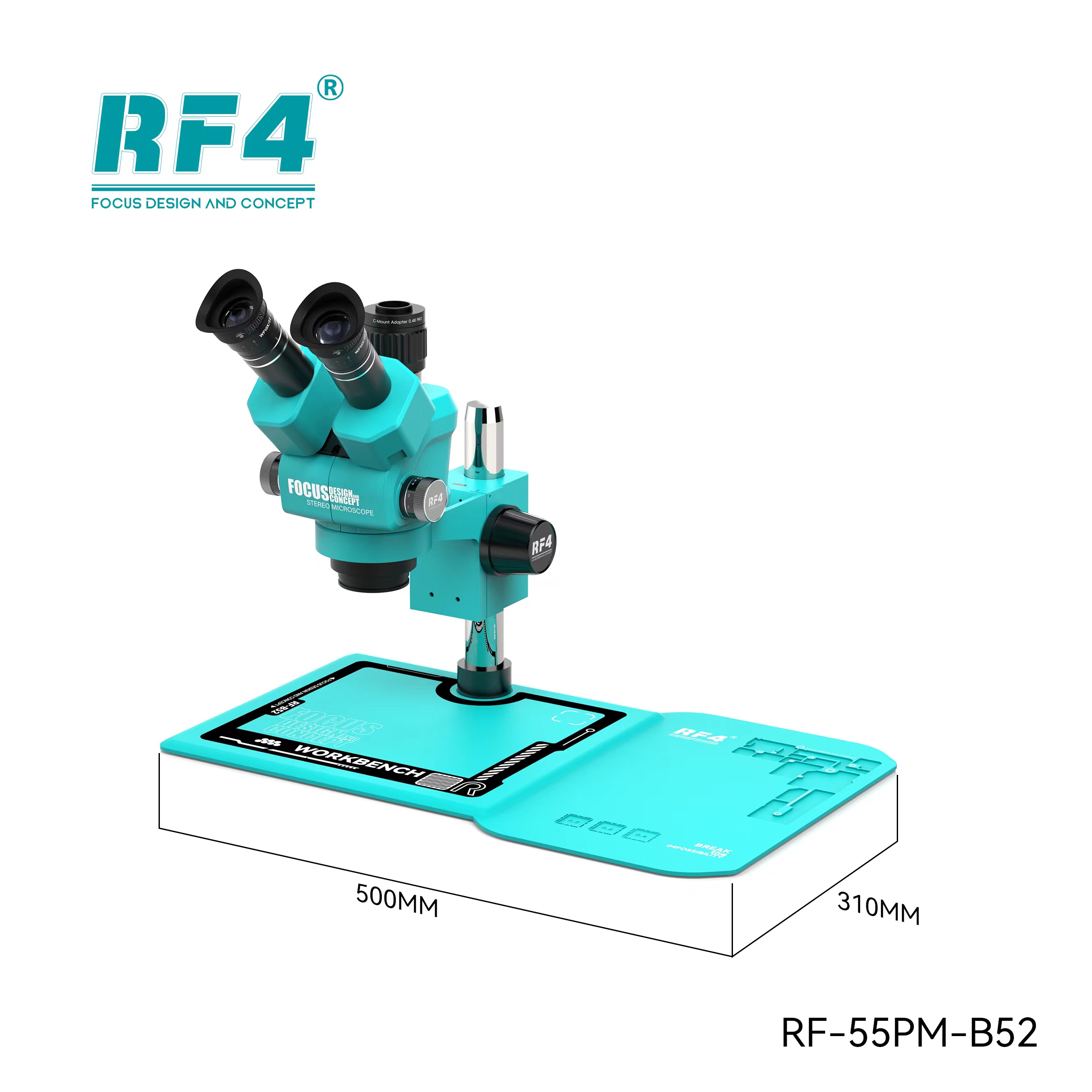 ドロマーゼーロ RF4 RF-6555PRO MAX - 6.5-55X Synchronous Zoom Stereo Microscope