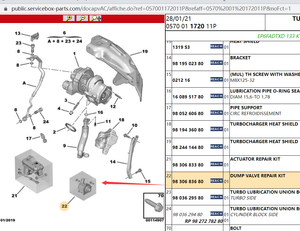 Adaptateur de soupape de turbocompresseur OE 037975 037977 11657566324 11657578683 pour Mini Cooper Peugeot 3008 4008 Citroën C5 <span class=keywords><strong>DS</strong></span> 1.6T - Product Image 2