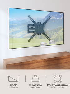 26-60 <strong>Inch</strong> <strong>TV</strong> <strong>Bracket</strong> with Swivel Tilting Extension Level Adjustment Full Motion <strong>TV</strong> <strong>Wall</strong> Mount - Product Image 4