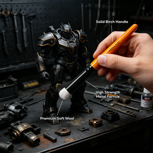 Nouvelle couleur, 6 pinceaux secs, cadeaux <span class=keywords><strong>pour</strong></span> artistes, pinceaux professionnels <span class=keywords><strong>pour</strong></span> détails, artisanat, modélisme, peinture de détails <span class=keywords><strong>pour</strong></span> miniatures, modèles, figurines - Product Image 2