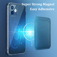 Porte-cartes magnétiques au design personnalisé, portefeuille en cuir PU avec aimant pour Iphone 15/15Pro Max/14/14 Pro Max/13/12 Vente en gros