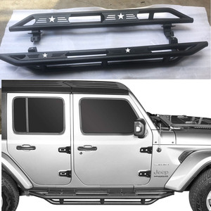 Steel 4 <strong>Door</strong> 2 <strong>Door</strong> Pedal Side <strong>Step</strong> for Jeep for Wrangler JL 2018+ JL1120-4 - Product Image 1