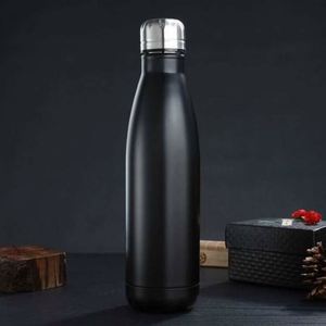 Stainless Steel Vacuum <b>Insulated</b> Water Bottle Bullet Shape Travel Flask 500Ml Double <b>Wall</b> Thermos Minimalist Design - Product Image 2